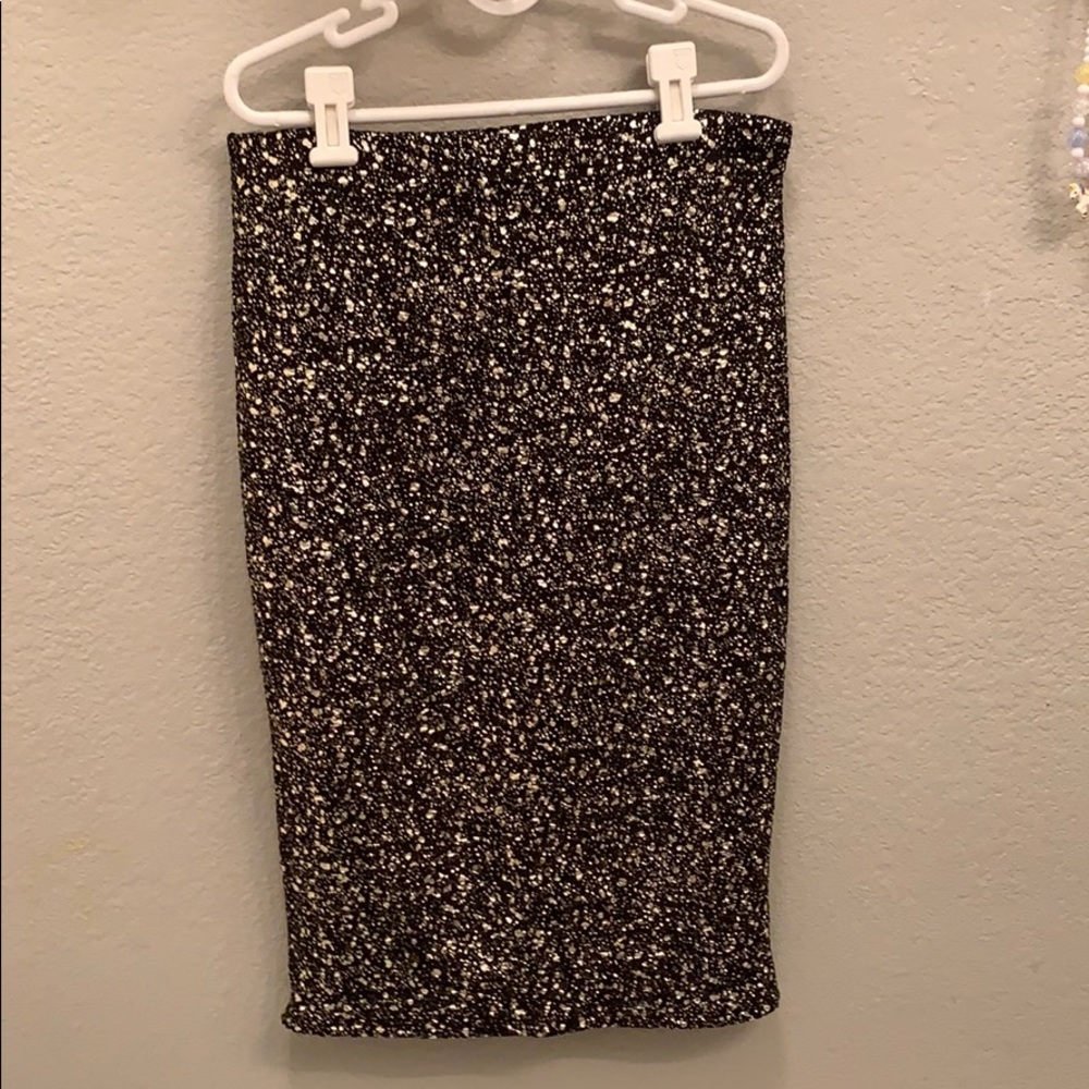 Soprano Black and Gold Skirt